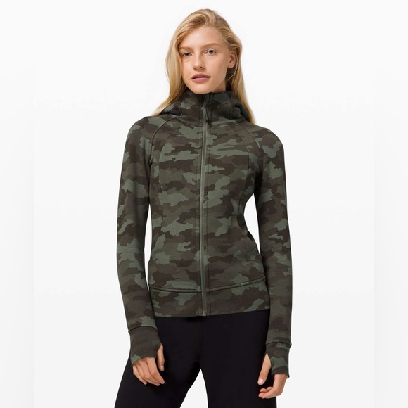 lululemon athletica Tops - Lululemon Camo Scuba hoodie, size 8, perfect shape, only worn a couple times.
